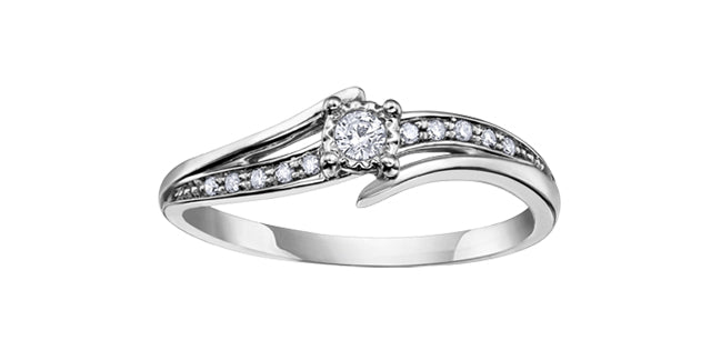 .10CT Diamond Promise Ring