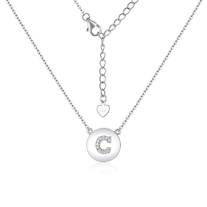 Sterling Silver Initial Necklace (Choose Your Letter)