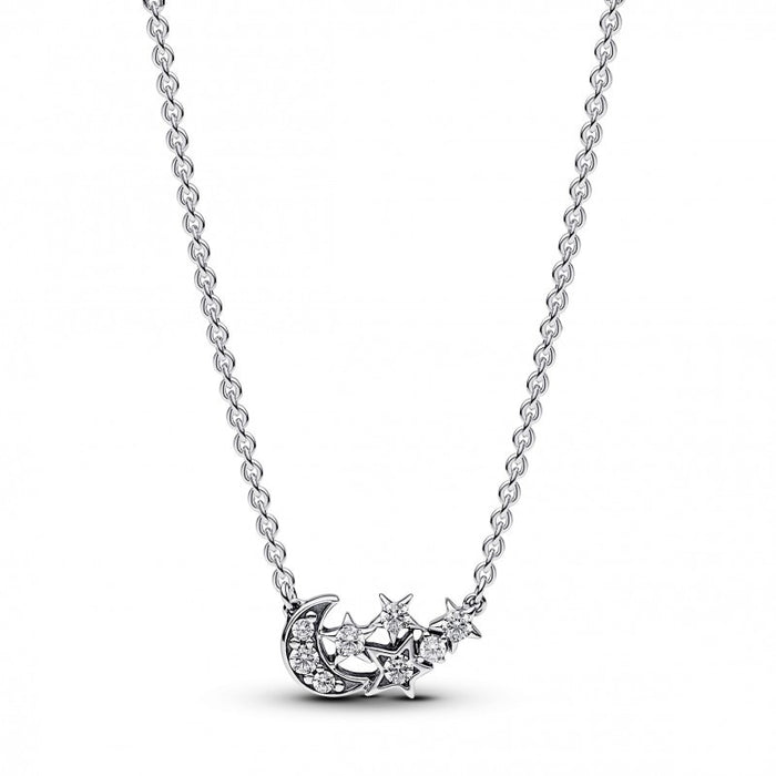FINAL SALE - Pandora Moon & Star Sterling Silver Necklace