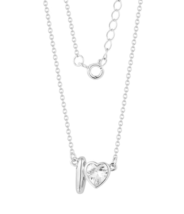 Casablanca Initial Heart Necklace