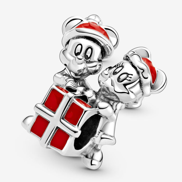 FINAL SALE - Pandora Disney Mickey & Minnie Mouse Present Charm