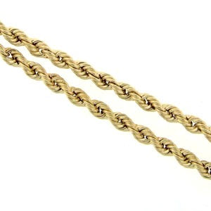 10K Yellow Gold 3mm Rope Chain