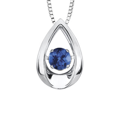 Sapphire Pulse White Gold Necklace