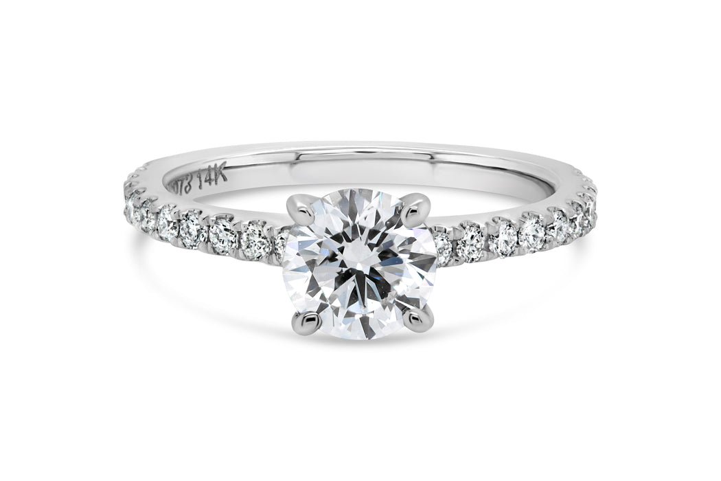 1.15CTW Round Diamond Engagement Ring