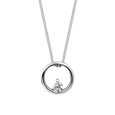 Circle of Life Necklace w/ Diamond