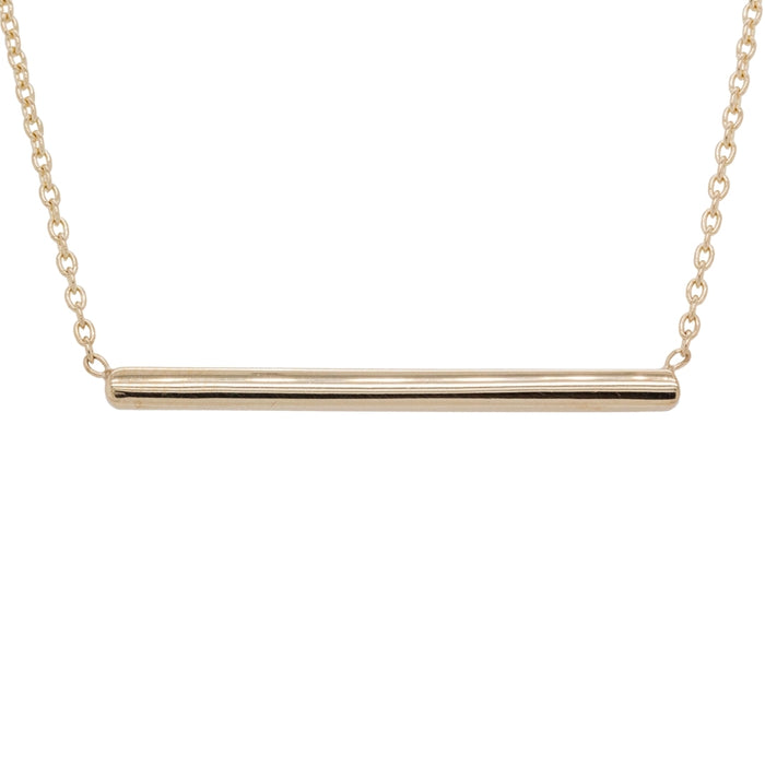 Yellow Gold Bar Necklace