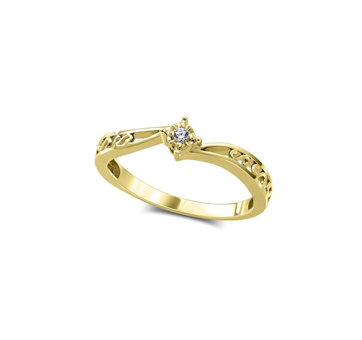 .02CT Diamond Promise Ring
