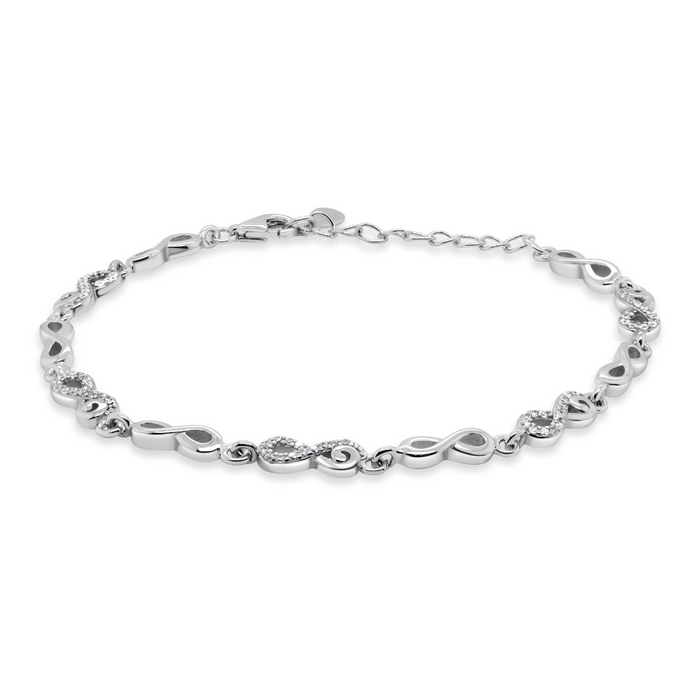 Casablanca Sterling Silver Infinity Bracelet