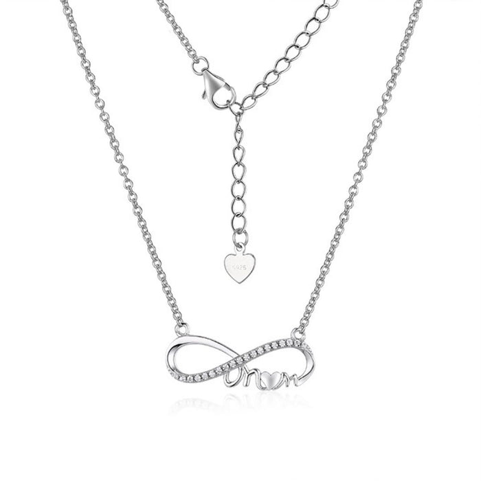 Sterling Silver Infinity Mom Necklace