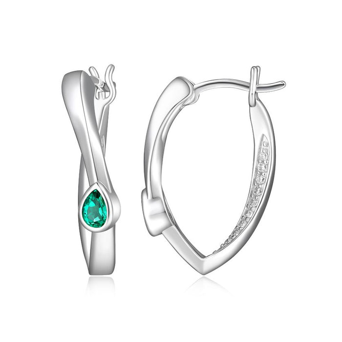 Elle Swing Earring: Emerald