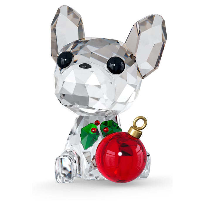 Swarovski Holiday Bull Dog Crystal Ornament