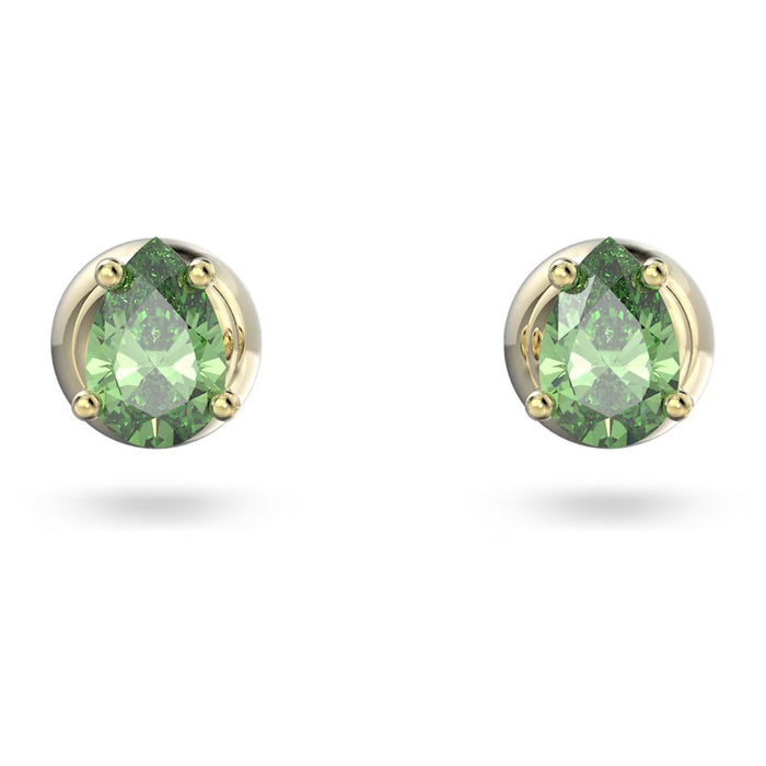 Swarovski Stilla Stud Earrings: Green