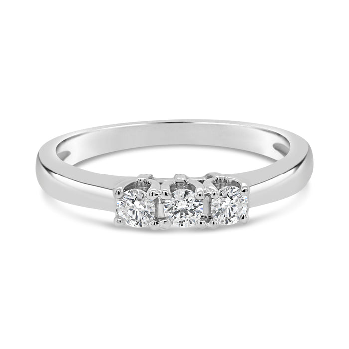 .25CT Bogart's Traditional Trinity Ring: White Gold