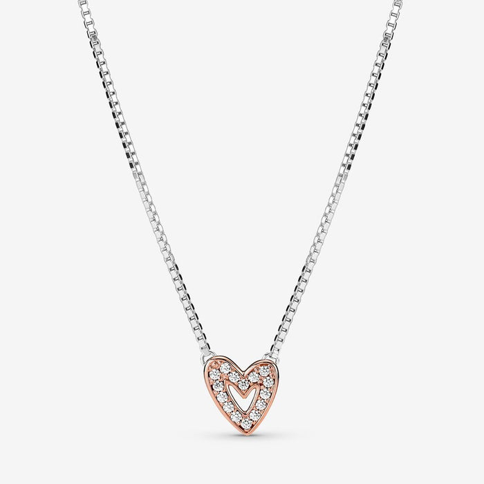 FINAL SALE - Pandora Sparkling Heart Necklace