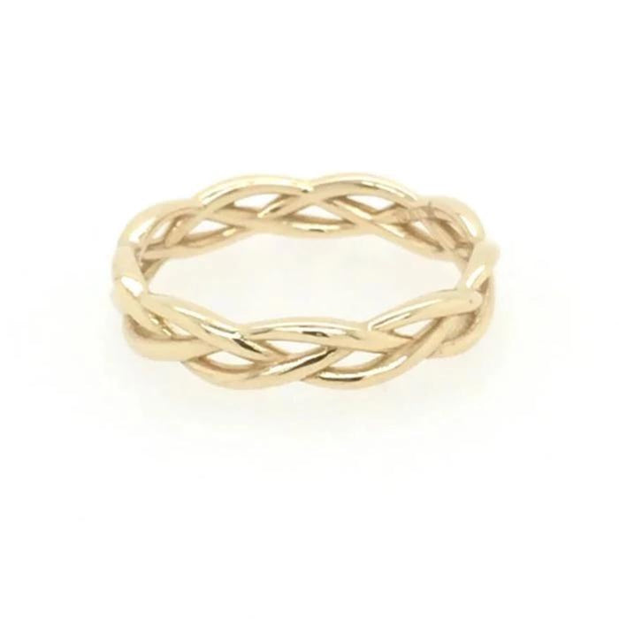Woven Ring: Yellow Gold