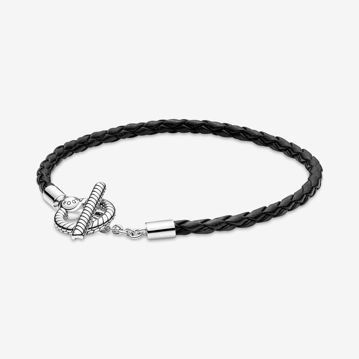 FINAL SALE - Pandora T-Bar Leather Bracelet