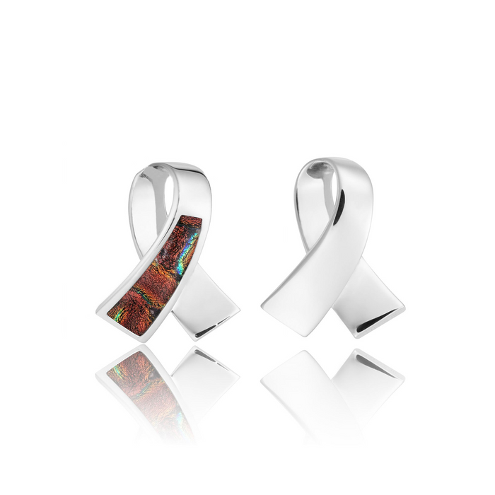 Sarah's Hope Petite Ribbons of Hope Sterling Silver Pendant
