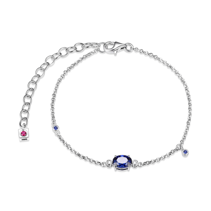 Elle Blue Sapphire Sterling Silver Bracelet