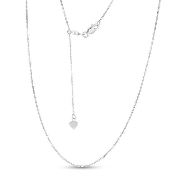1.4mm Sterling Silver Adjustable Box Chain