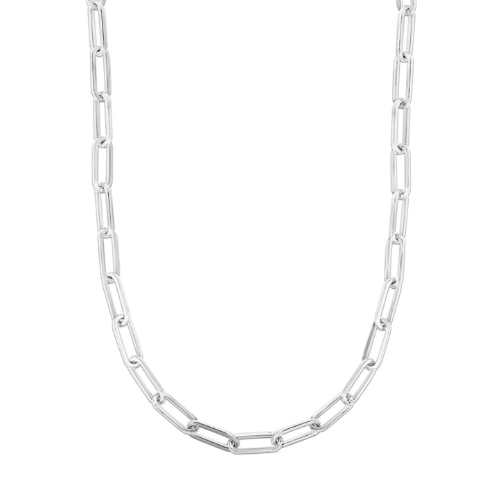 5.9mm Sterling Silver Paperclip Chain