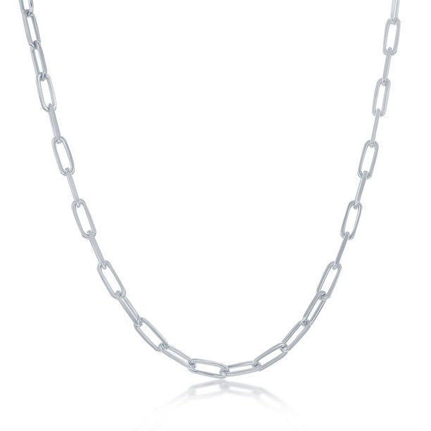 2.5mm Sterling Silver Paperclip Chain