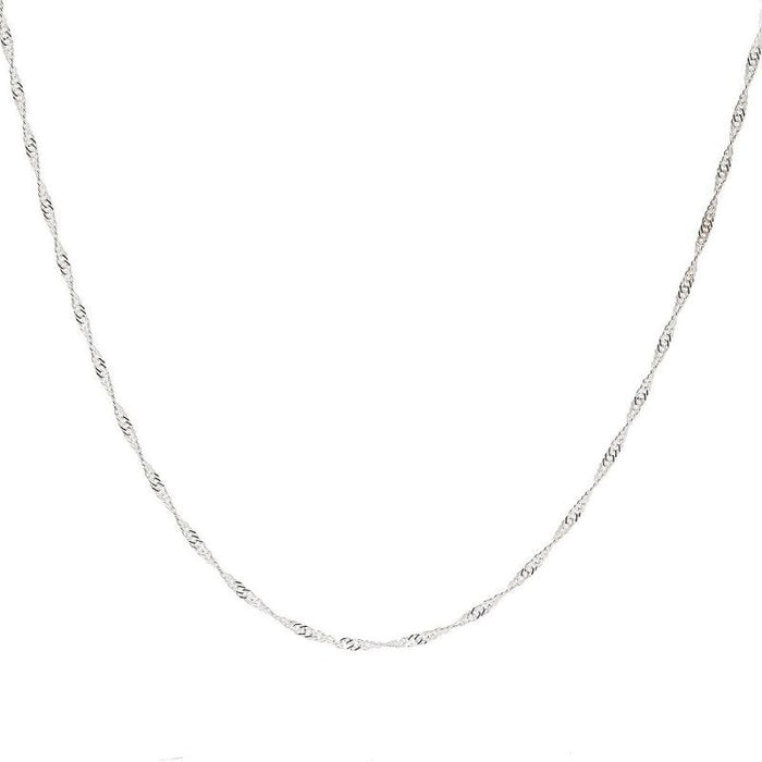 2mm Sterling Silver Singapore Chain