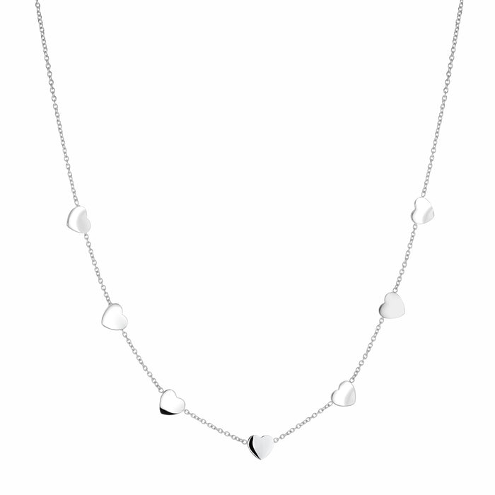 Italgem Stainless Steel Fine Heart Necklace