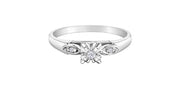 White Gold Natural Diamond Engagement Ring
