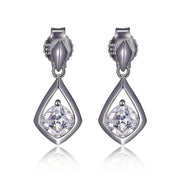 Elle Sterling Silver Promise Drop Earrings