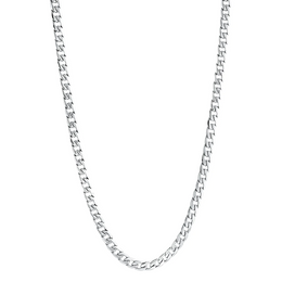 Italgem 5.5MM Stainless Steel Men's Diamond Cut Curb Chain