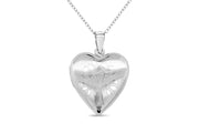 Family Tree Heart Locket Sterling Silver Necklace