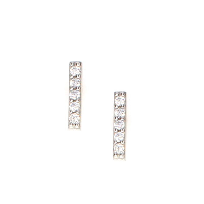 10k Yellow Gold Bar Earrings