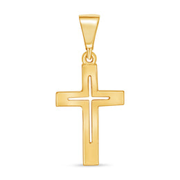 10KT Yellow Gold Cross Pendant