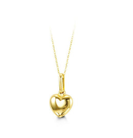 Yellow Gold Children's Heart Necklace