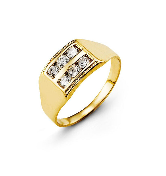 Yellow Gold 6 Stone Children's Ring