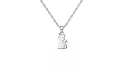 Sterling Silver Cat Necklace