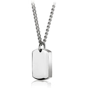 Italgem Men's Stainless Steel Reversible Urn Ash Holder Necklace
