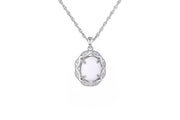 Casablanca Sterling Silver Opal Necklace