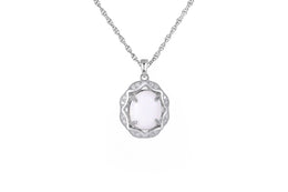 Casablanca Sterling Silver Opal Necklace