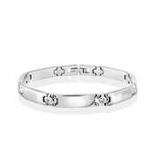 Italgem Stainless Steel CZ Bracelet