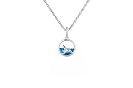 Casablanca Sterling Silver Whale Tail Necklace