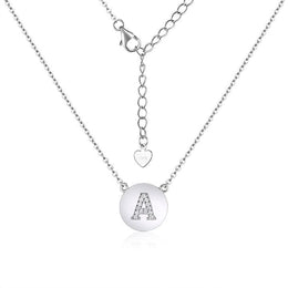 Casablanca Sterling Silver Initial Necklace (Choose Your Letter)
