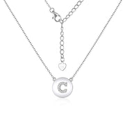 Casablanca Sterling Silver Initial Necklace (Choose Your Letter)