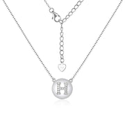 Casablanca Sterling Silver Initial Necklace (Choose Your Letter)