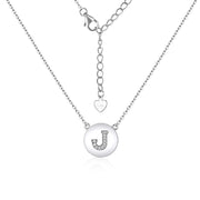 Casablanca Sterling Silver Initial Necklace (Choose Your Letter)