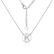 Casablanca Sterling Silver Initial Necklace (Choose Your Letter)