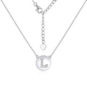 Casablanca Sterling Silver Initial Necklace (Choose Your Letter)