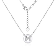 Casablanca Sterling Silver Initial Necklace (Choose Your Letter)