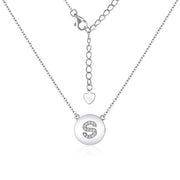 Casablanca Sterling Silver Initial Necklace (Choose Your Letter)