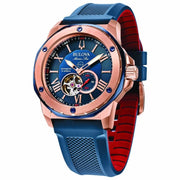 Bulova Men's Marine Star Watch: Blue Dial and Blue Face